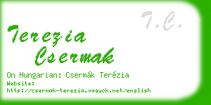 terezia csermak business card